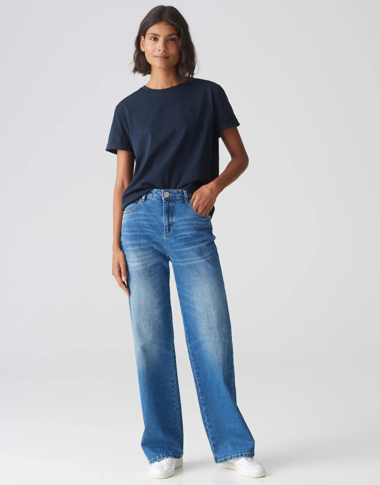 basicshirt_serox_blau_online_bestellen_0.webp OPUS Basicshirt Serox Blau Online Bestellen^Damen Basics | Shirts