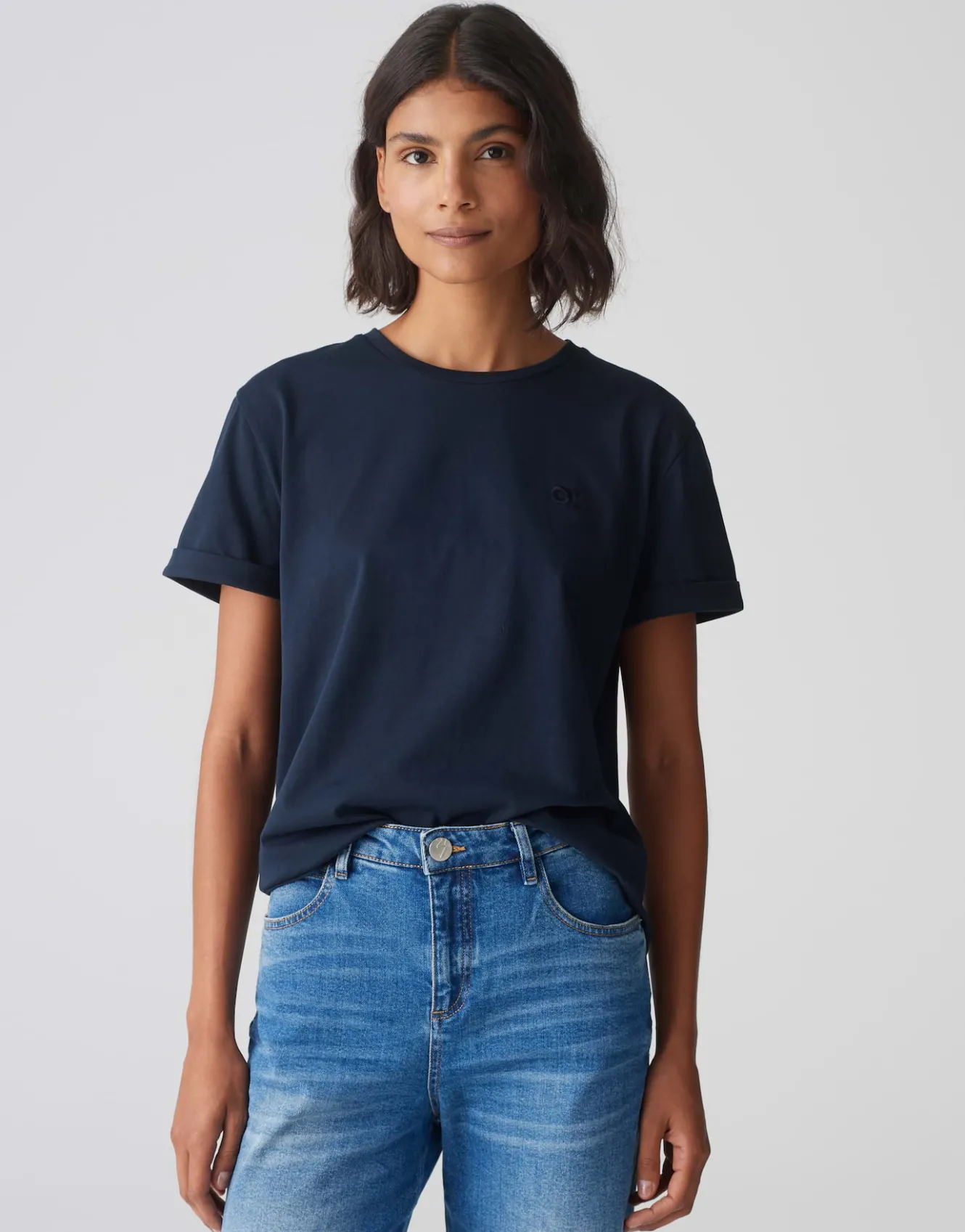 basicshirt_serox_blau_online_bestellen_1.webp OPUS Basicshirt Serox Blau Online Bestellen^Damen Basics | Shirts