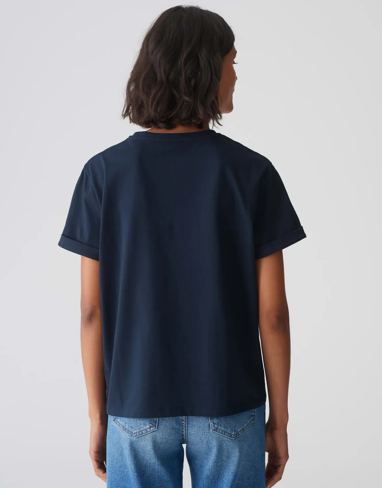 basicshirt_serox_blau_online_bestellen_2.webp OPUS Basicshirt Serox Blau Online Bestellen^Damen Basics | Shirts