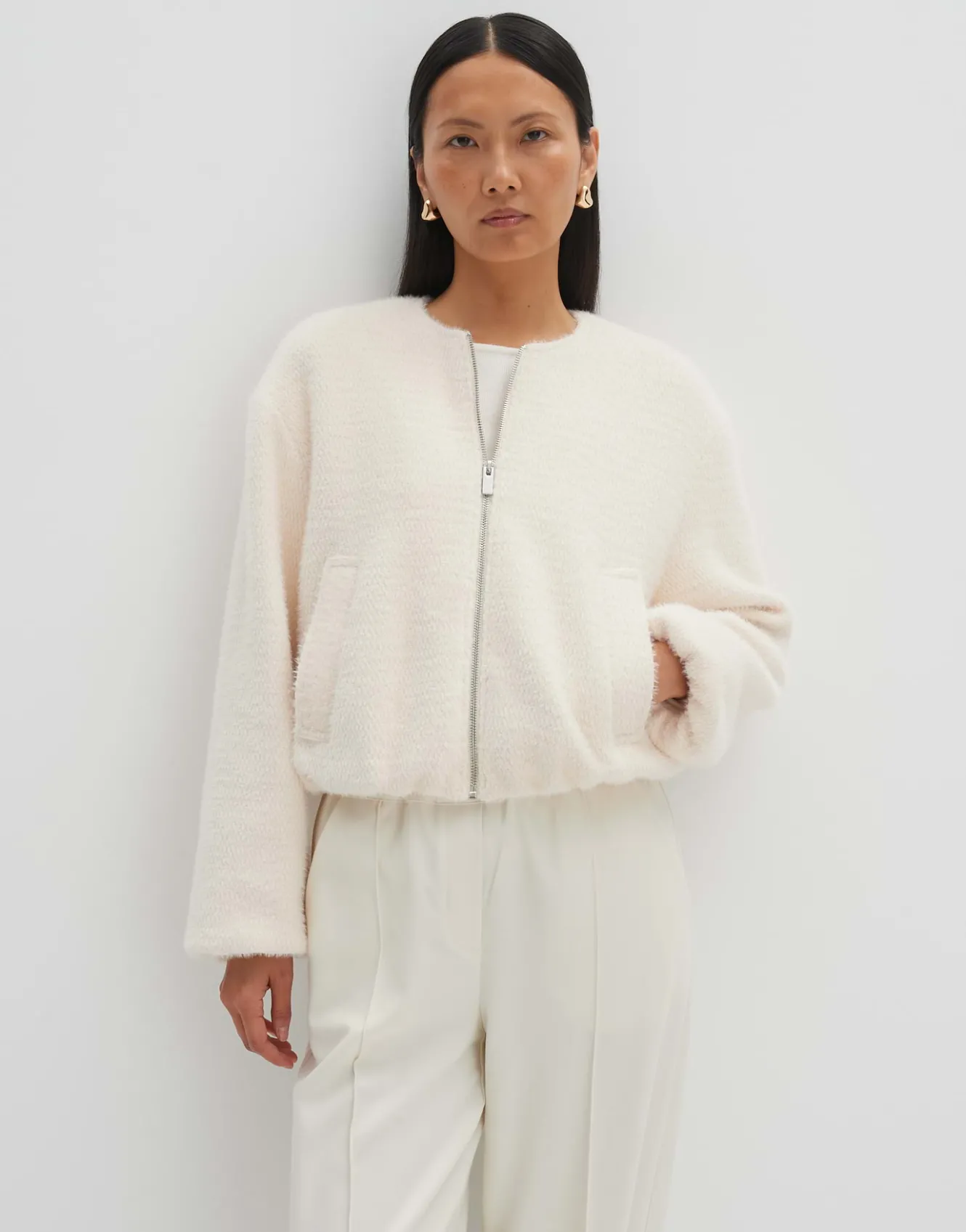 blouson_narisa_wei_online_bestellen_1.webp OPUS Blouson Narisa Weiß Online Bestellen^Damen Jacken / Mäntel | Blazer / Westen