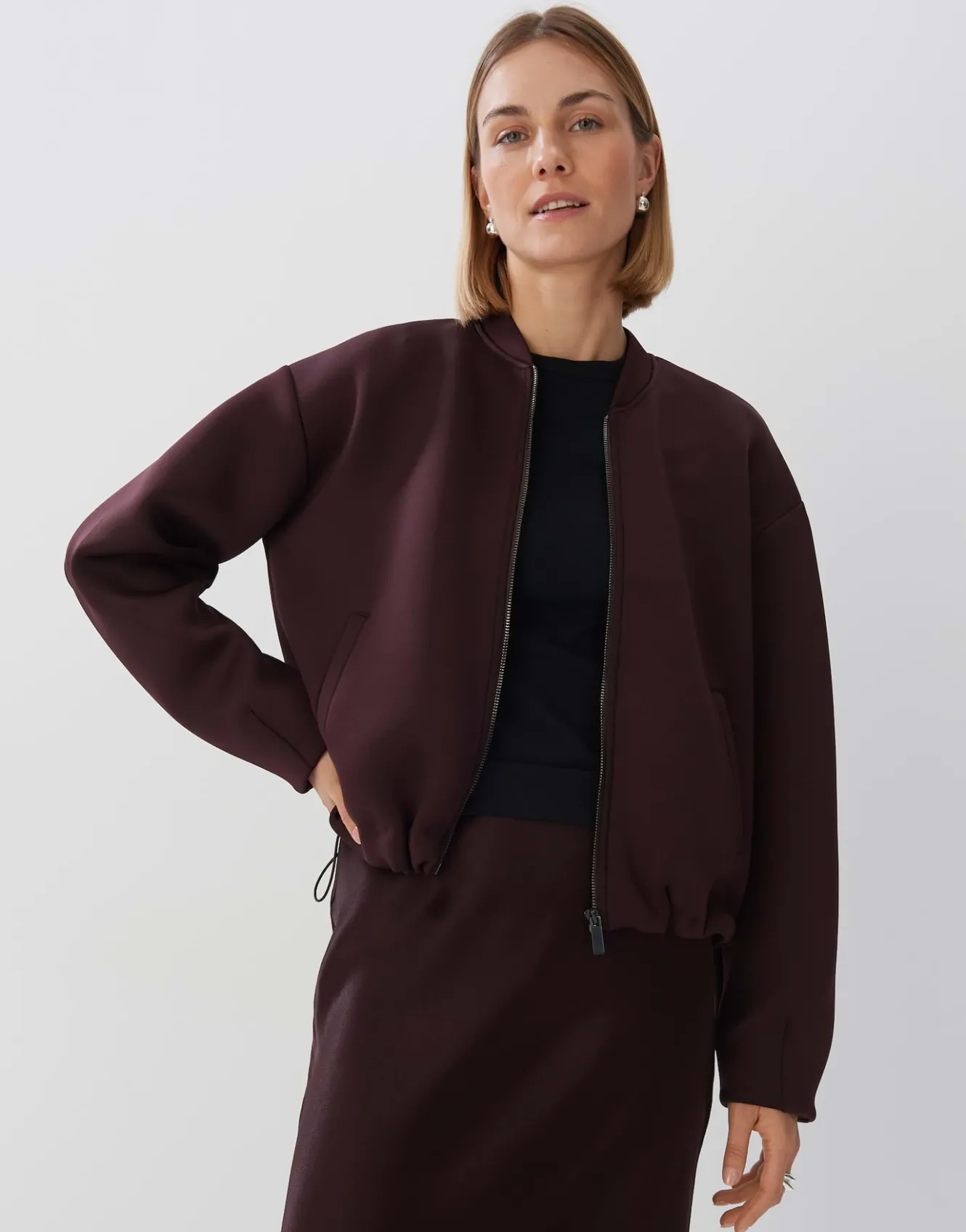 blouson_ukuya_rot_online_bestellen_1.webp OPUS Blouson Ukuya Rot Online Bestellen^Damen Jacken / Mäntel | Sweat