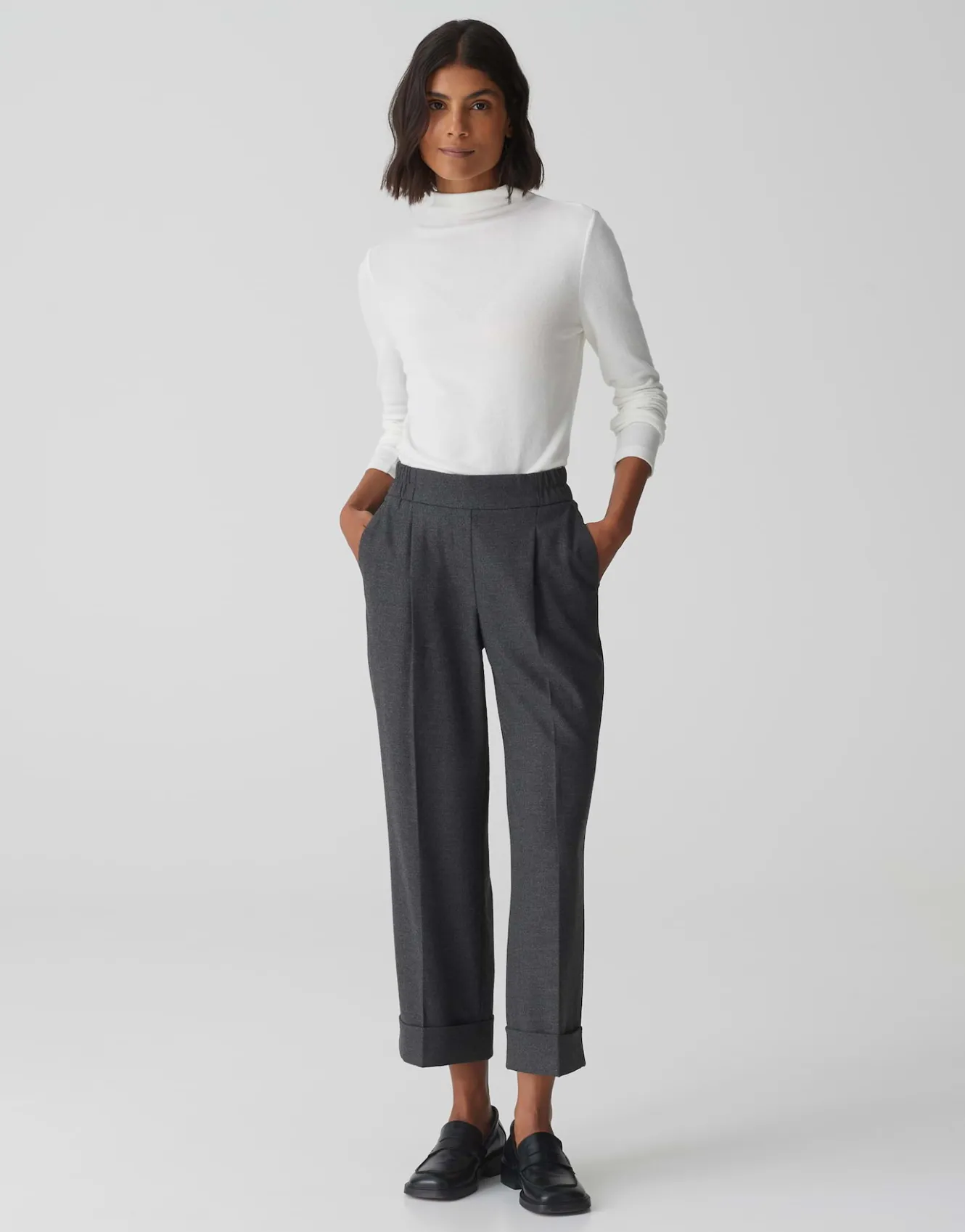 bundfaltenhose_maikito_soft_grau_online_bestellen_0.webp OPUS Bundfaltenhose Maikito Soft Grau Online Bestellen^Damen Hosen