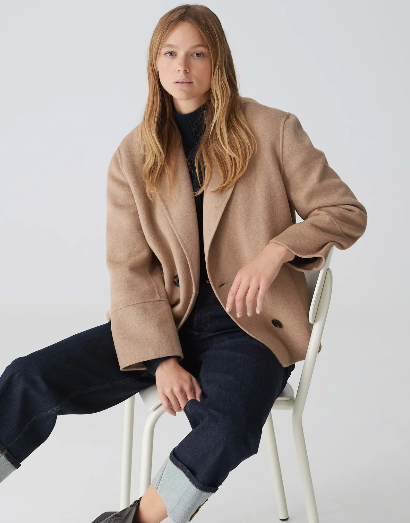 cabanjacke_hilna_beige_online_bestellen_7.webp OPUS Cabanjacke Hilna Beige Online Bestellen^Damen Jacken / Mäntel