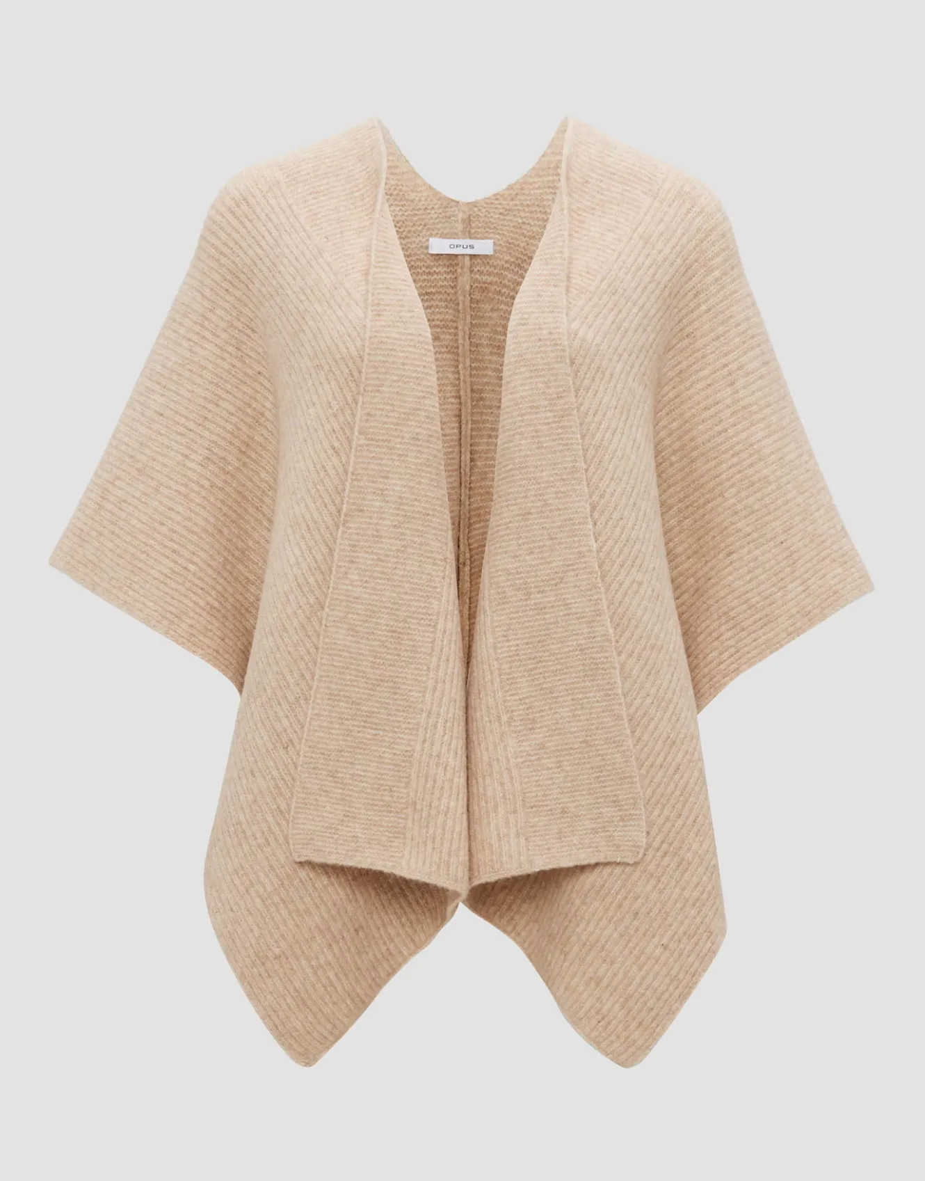cape_ablanki_cape_beige_online_bestellen_7.webp OPUS Cape Ablanki Cape Beige Online Bestellen^Damen Strick | Accessoires