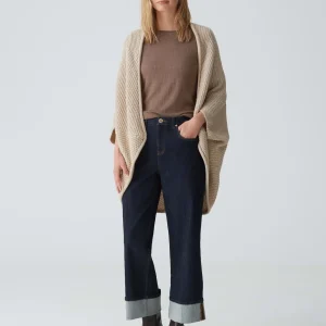 OPUS Cape Amaryllis Waffle Beige Online Bestellen^Damen Strick | Accessoires