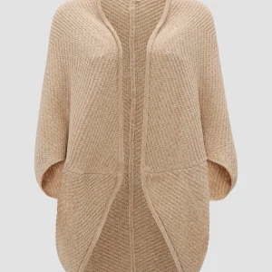 OPUS Cape Amaryllis Waffle Beige Online Bestellen^Damen Strick | Accessoires