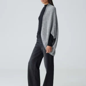 OPUS Cape Amaryllis Waffle Grau Online Bestellen^Damen Strick | Accessoires