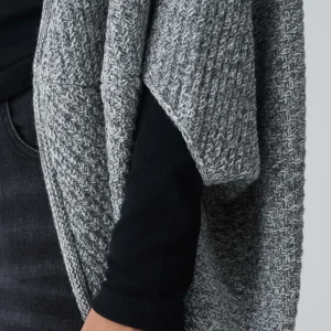 OPUS Cape Amaryllis Waffle Grau Online Bestellen^Damen Strick | Accessoires
