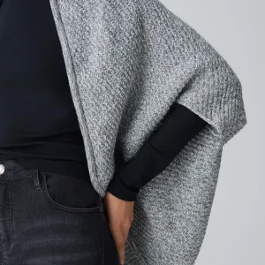 OPUS Cape Amaryllis Waffle Grau Online Bestellen^Damen Strick | Accessoires