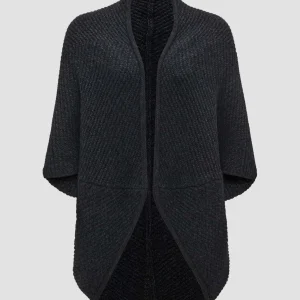 OPUS Cape Amaryllis Waffle Grau Online Bestellen^Damen Strick | Accessoires
