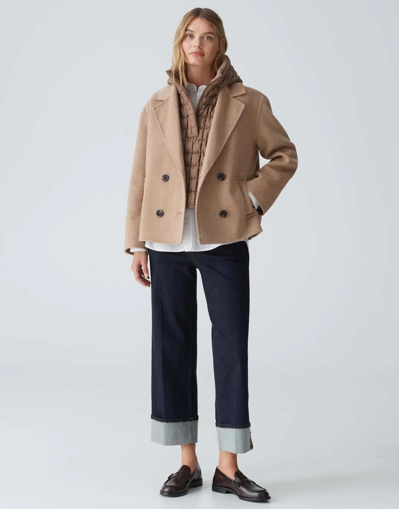 cape_arauti_bubble_braun_online_bestellen_0.webp OPUS Cape Arauti Bubble Braun Online Bestellen^Damen Blazer / Westen | Accessoires