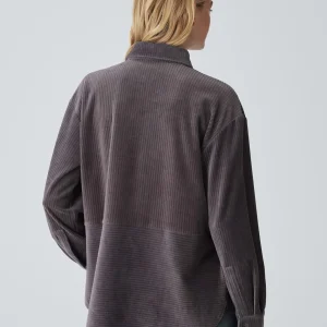OPUS Cordbluse Flevo Grau Online Bestellen^Damen Blusen