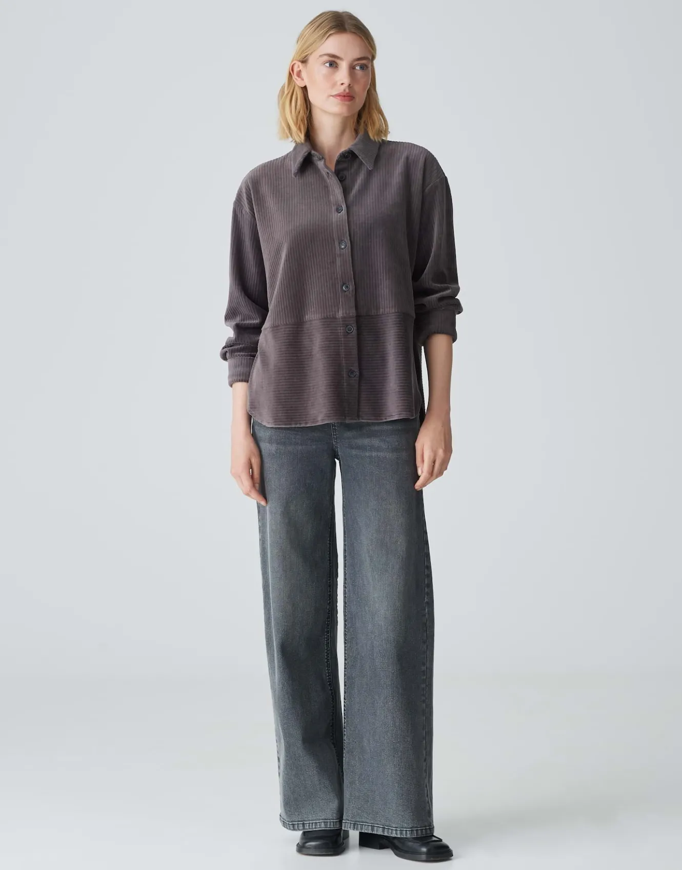 cordbluse_flevo_grau_online_bestellen_6.webp OPUS Cordbluse Flevo Grau Online Bestellen^Damen Blusen