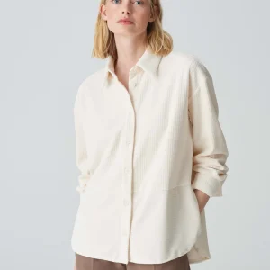 OPUS Cordbluse Flevo Weiß Online Bestellen^Damen Blusen