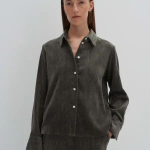 OPUS Cordbluse Zortney Detail Grün Online Bestellen^Damen Blusen
