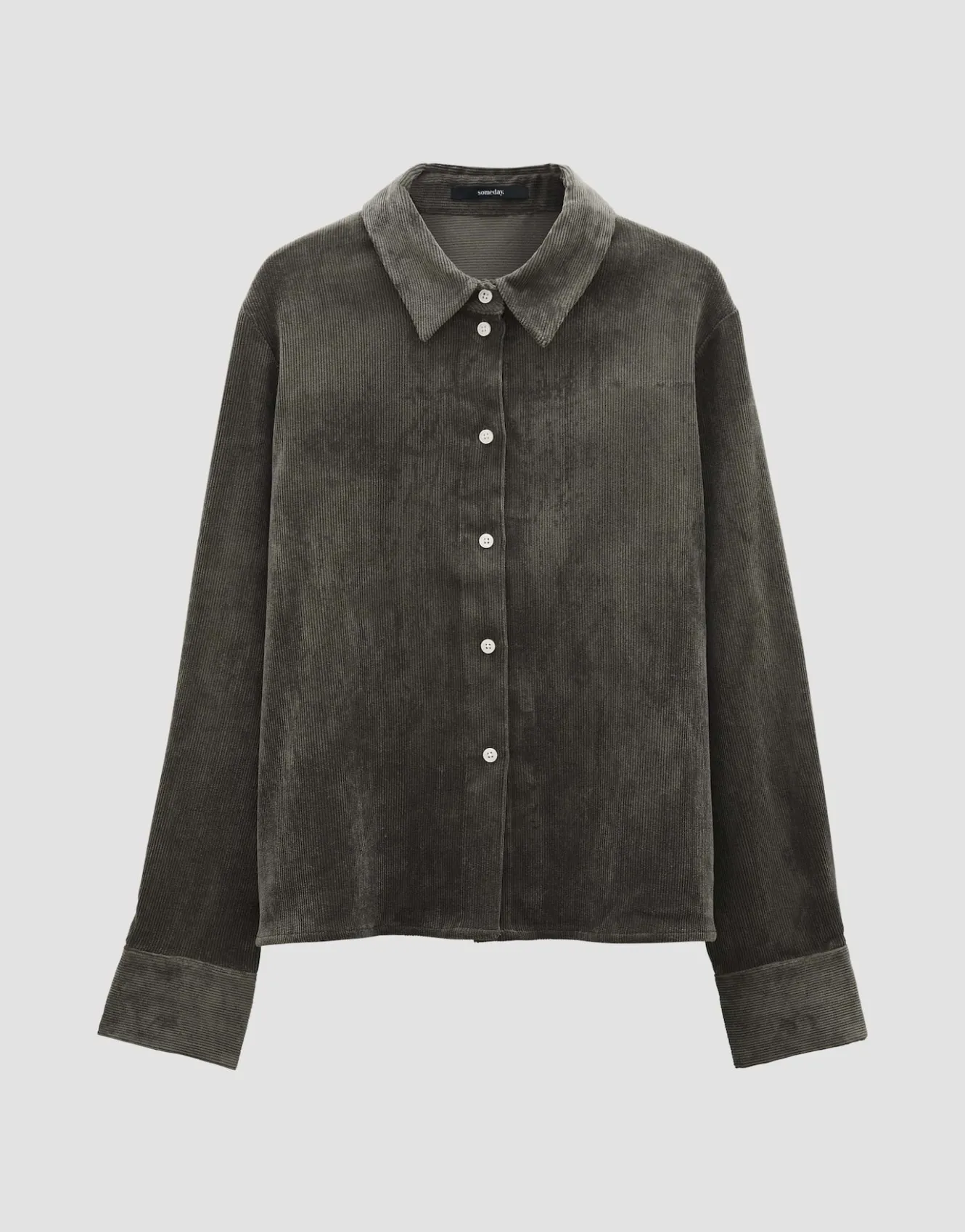cordbluse_zortney_detail_grn_online_bestellen_6.webp OPUS Cordbluse Zortney Detail Grün Online Bestellen^Damen Blusen