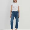OPUS Cropped Relaxed Jeans Corah Blau Online Bestellen^Damen Jeans