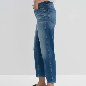 OPUS Cropped Relaxed Jeans Corah Iconic Blau Online Bestellen^Damen Jeans