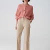 OPUS Cropped Wide Jeans Mokoti Work Beige Online Bestellen^Damen Hosen | Jeans