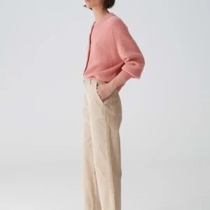 OPUS Cropped Wide Jeans Mokoti Work Beige Online Bestellen^Damen Hosen | Jeans