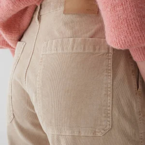 OPUS Cropped Wide Jeans Mokoti Work Beige Online Bestellen^Damen Hosen | Jeans