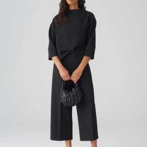 OPUS Culotte Misha Festive Schwarz Online Bestellen^Damen Hosen