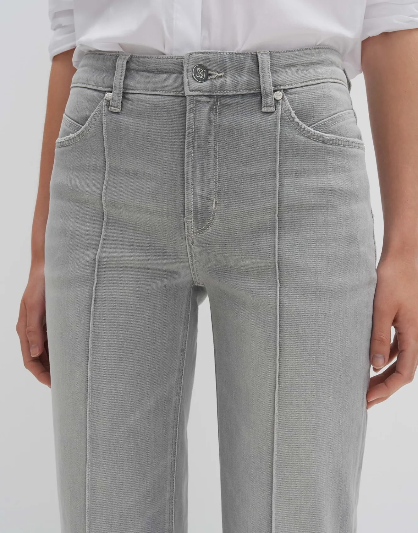 flared_jeans_carie_line_grau_online_bestellen_5.webp OPUS Flared Jeans Carie Line Grau Online Bestellen^Damen Jeans