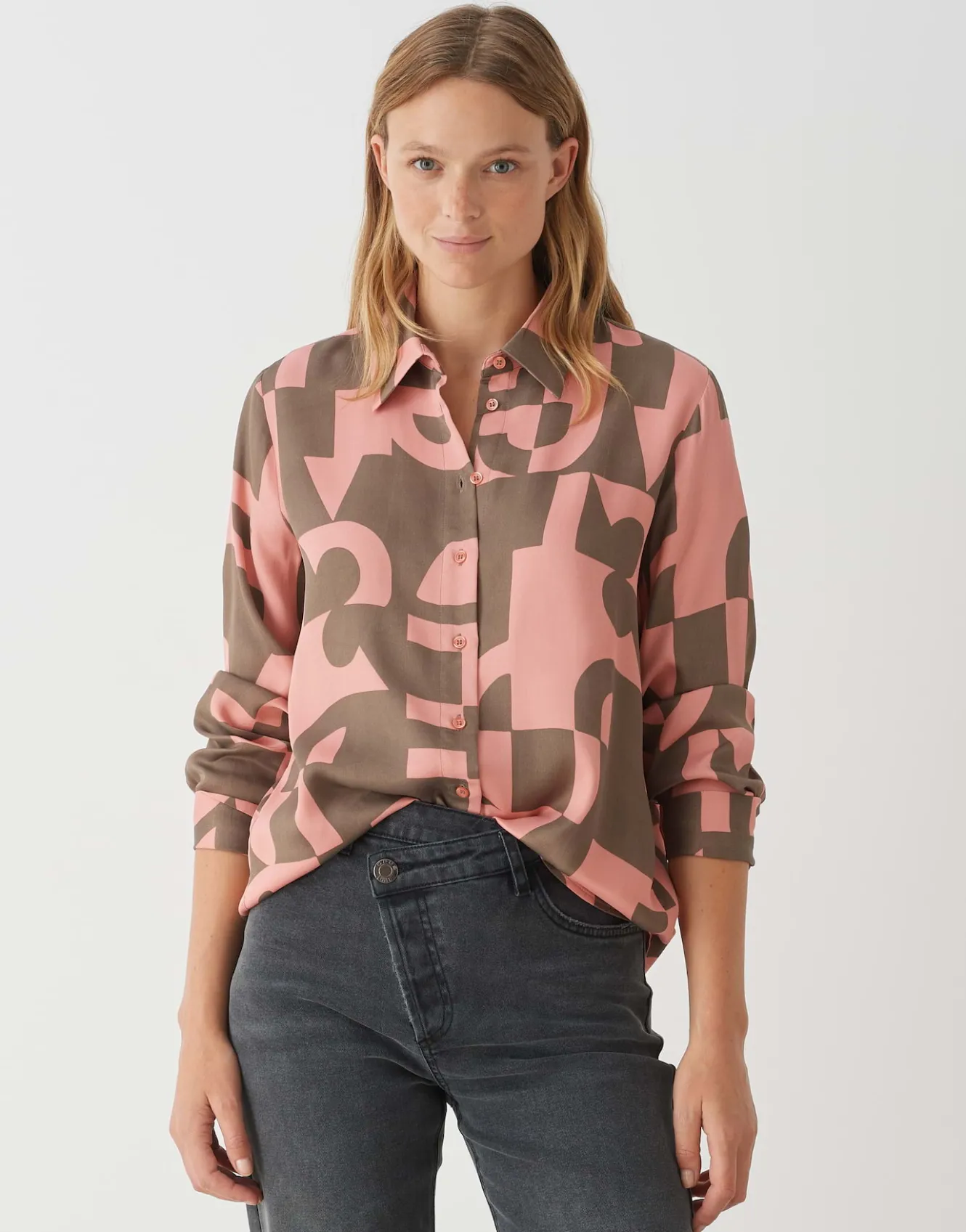 hemdbluse_falkina_bold_ros_online_bestellen_1.webp OPUS Hemdbluse Falkina Bold Rosé Online Bestellen^Damen Blusen