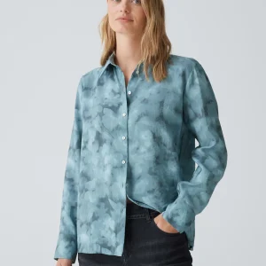 OPUS Hemdbluse Falkina Faded Blau Online Bestellen^Damen Blusen