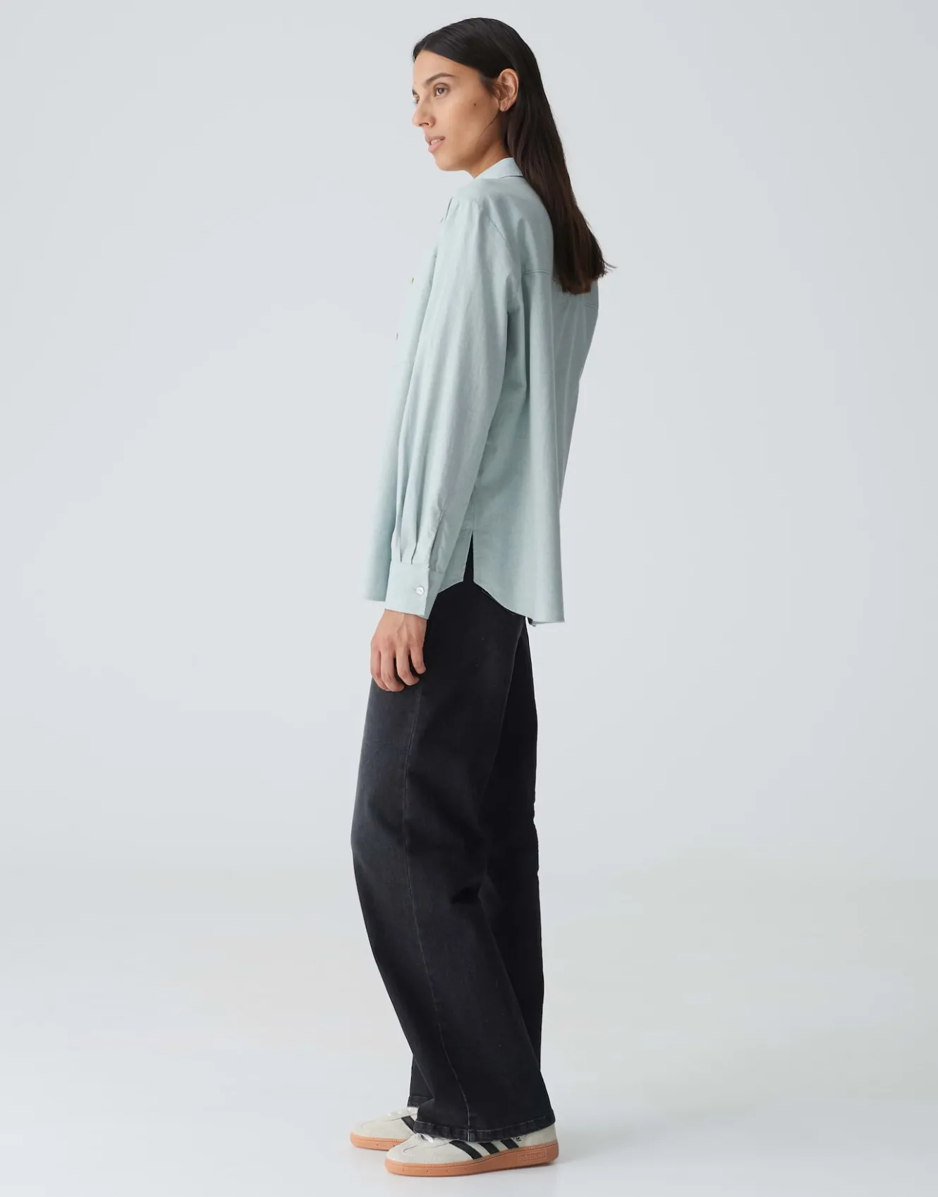 hemdbluse_flanella_blau_online_bestellen_3.webp OPUS Hemdbluse Flanella Blau Online Bestellen^Damen Blusen