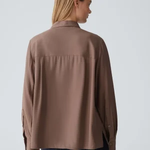 OPUS Hemdbluse Flara Braun Online Bestellen^Damen Blusen