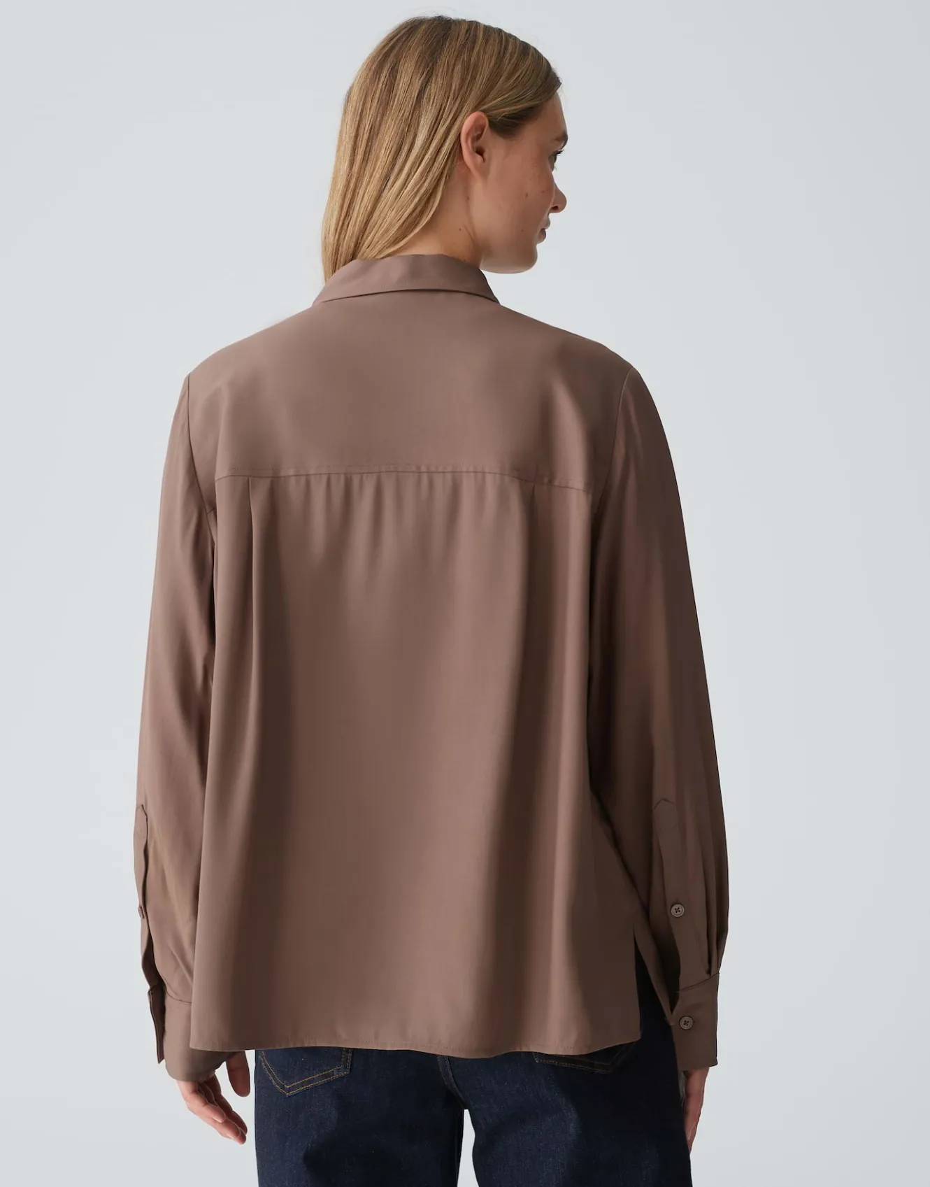 hemdbluse_flara_braun_online_bestellen_2.webp OPUS Hemdbluse Flara Braun Online Bestellen^Damen Blusen