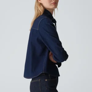 OPUS Jeansbluse Farilla Blau Online Bestellen^Damen Blusen