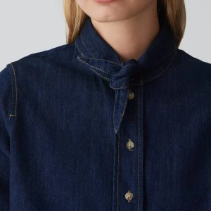 OPUS Jeansbluse Farilla Blau Online Bestellen^Damen Blusen