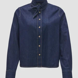 OPUS Jeansbluse Farilla Blau Online Bestellen^Damen Blusen