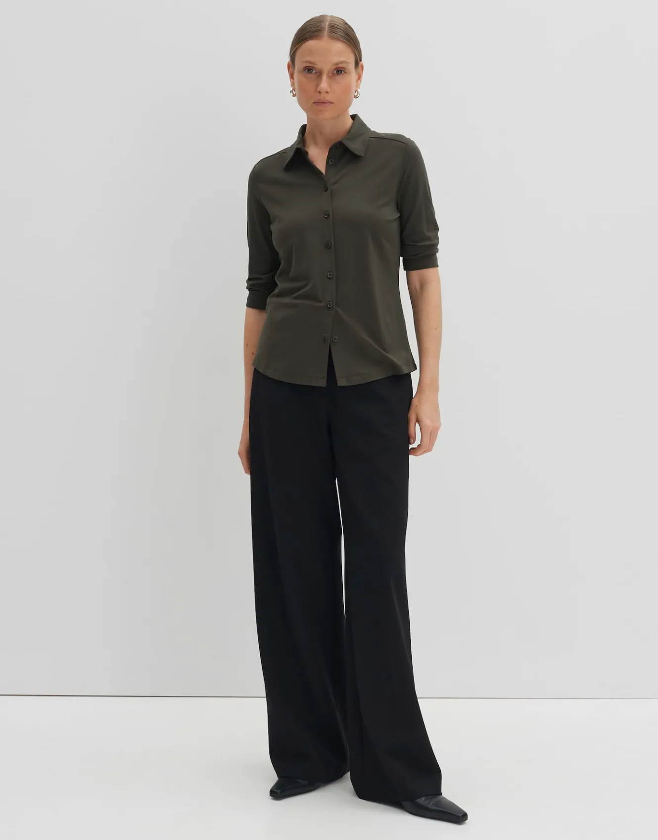 jerseyshirt_kelly_solid_grn_online_bestellen_0.webp OPUS Jerseyshirt Kelly Solid Grün Online Bestellen^Damen Shirts | Blusen