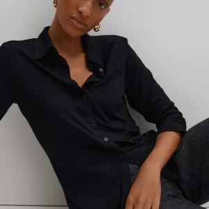 OPUS Jerseyshirt Kelly Solid Schwarz Online Bestellen^Damen Shirts | Blusen