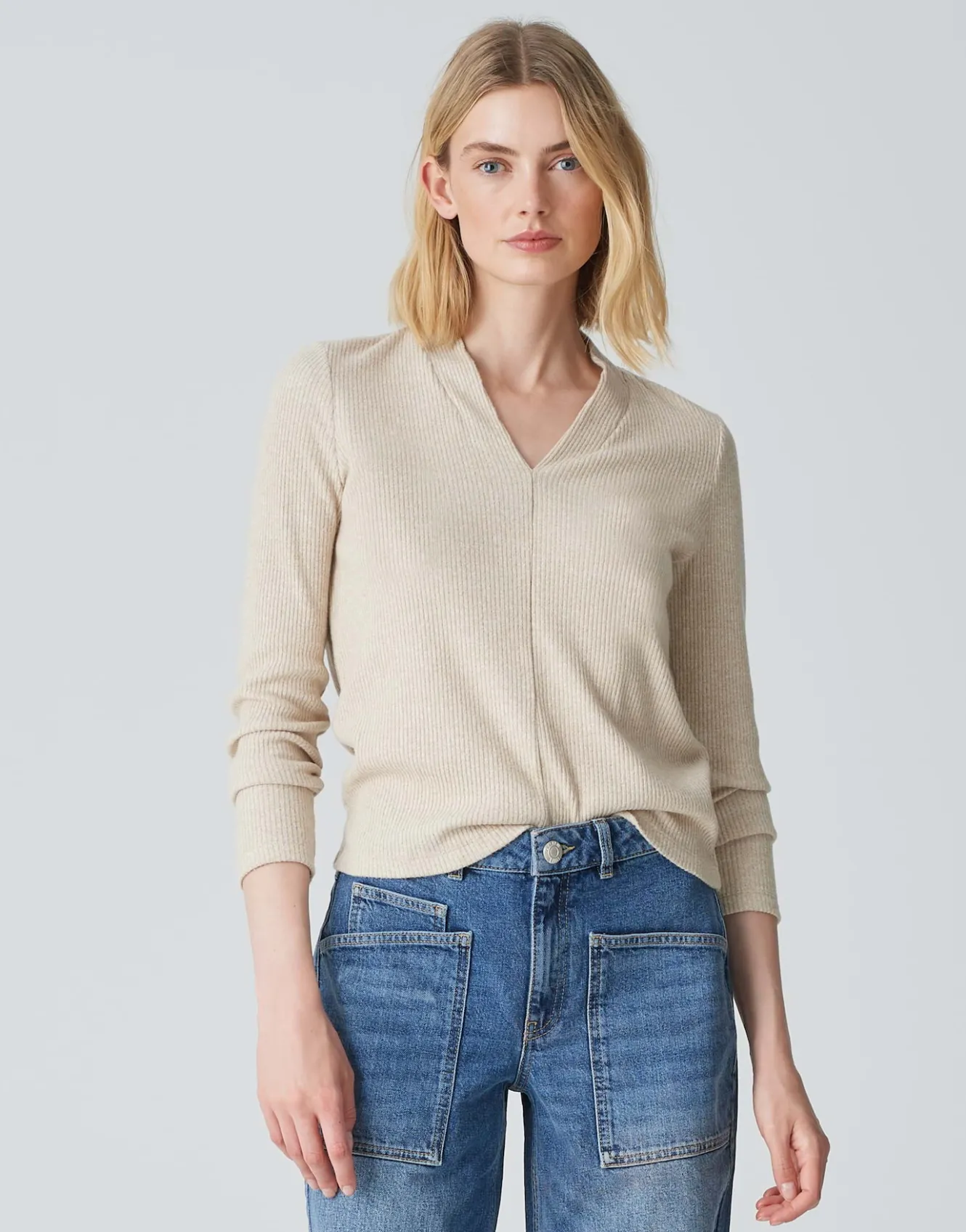 jerseyshirt_somoko_beige_online_bestellen_1.webp OPUS Jerseyshirt Somoko Beige Online Bestellen^Damen Shirts