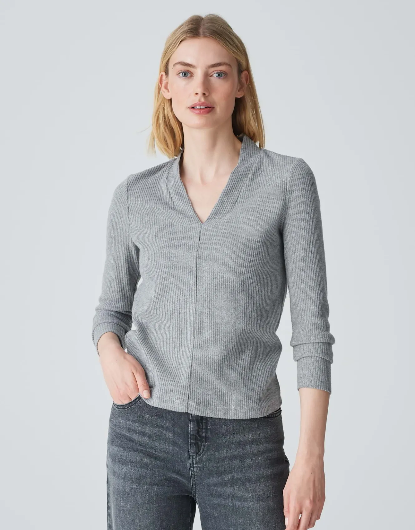 jerseyshirt_somoko_grau_online_bestellen_1.webp OPUS Jerseyshirt Somoko Grau Online Bestellen^Damen Shirts
