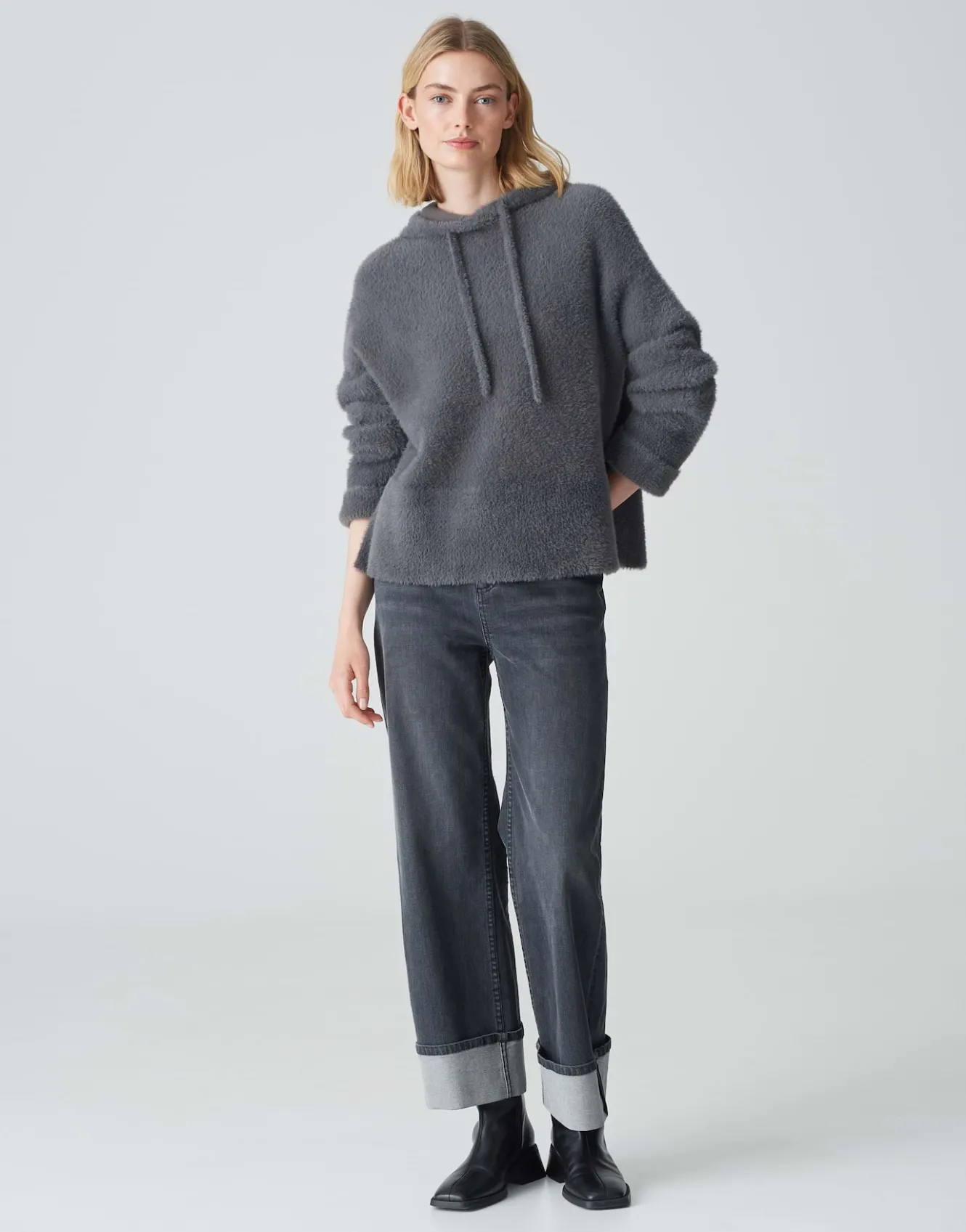 kapuzenpullover_pidlona_grau_online_bestellen_0.webp OPUS Kapuzenpullover Pidlona Grau Online Bestellen^Damen Strick