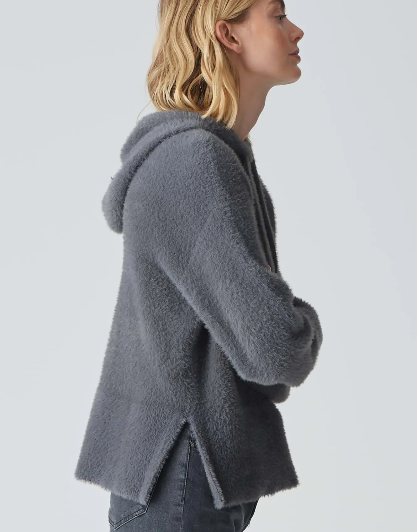 kapuzenpullover_pidlona_grau_online_bestellen_3.webp OPUS Kapuzenpullover Pidlona Grau Online Bestellen^Damen Strick