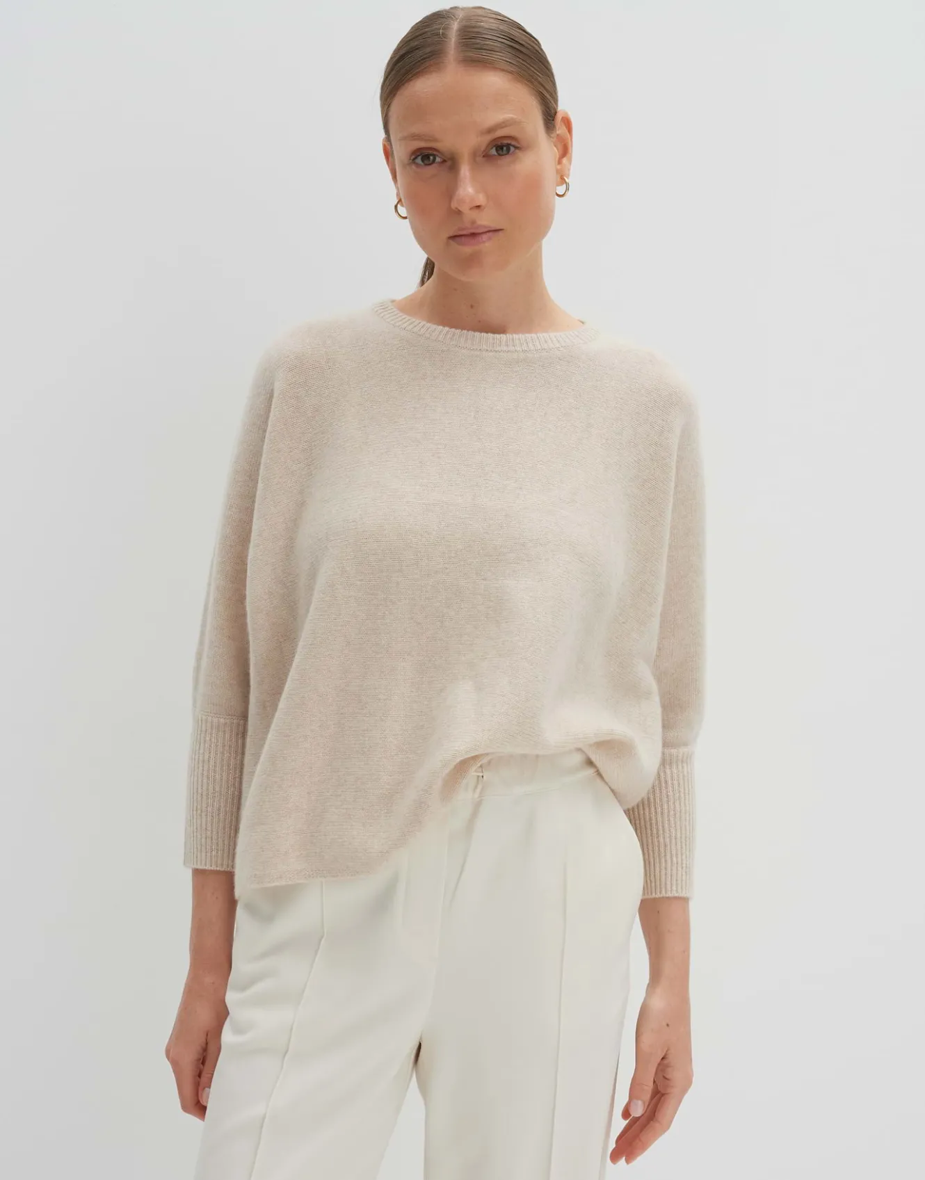 kaschmir_pullover_tjade_beige_online_bestellen_1.webp OPUS Kaschmir Pullover Tjade Beige Online Bestellen^Damen Strick