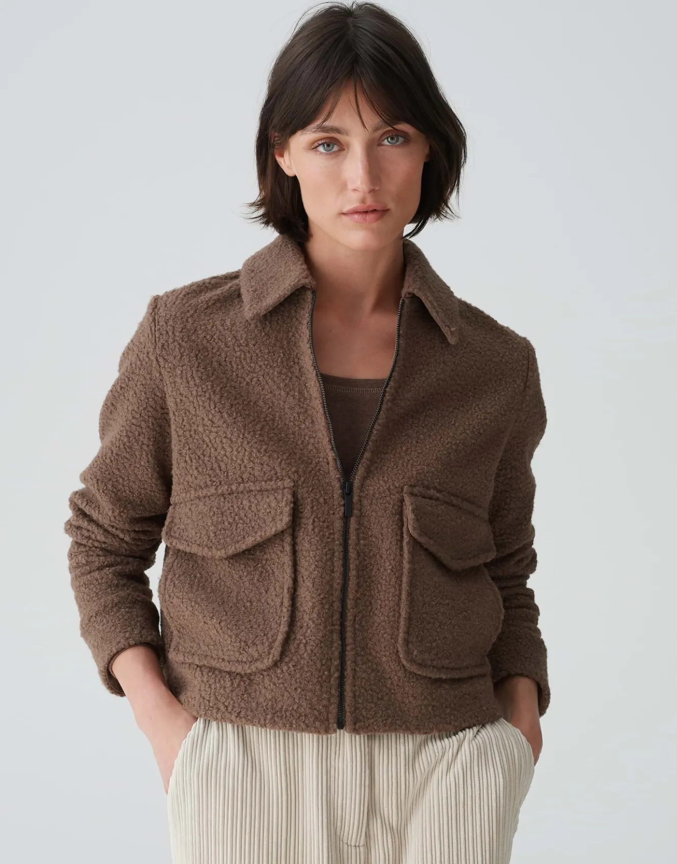 kurzjacke_holma_braun_online_bestellen_1.webp OPUS Kurzjacke Holma Braun Online Bestellen^Damen Jacken / Mäntel | Blazer / Westen