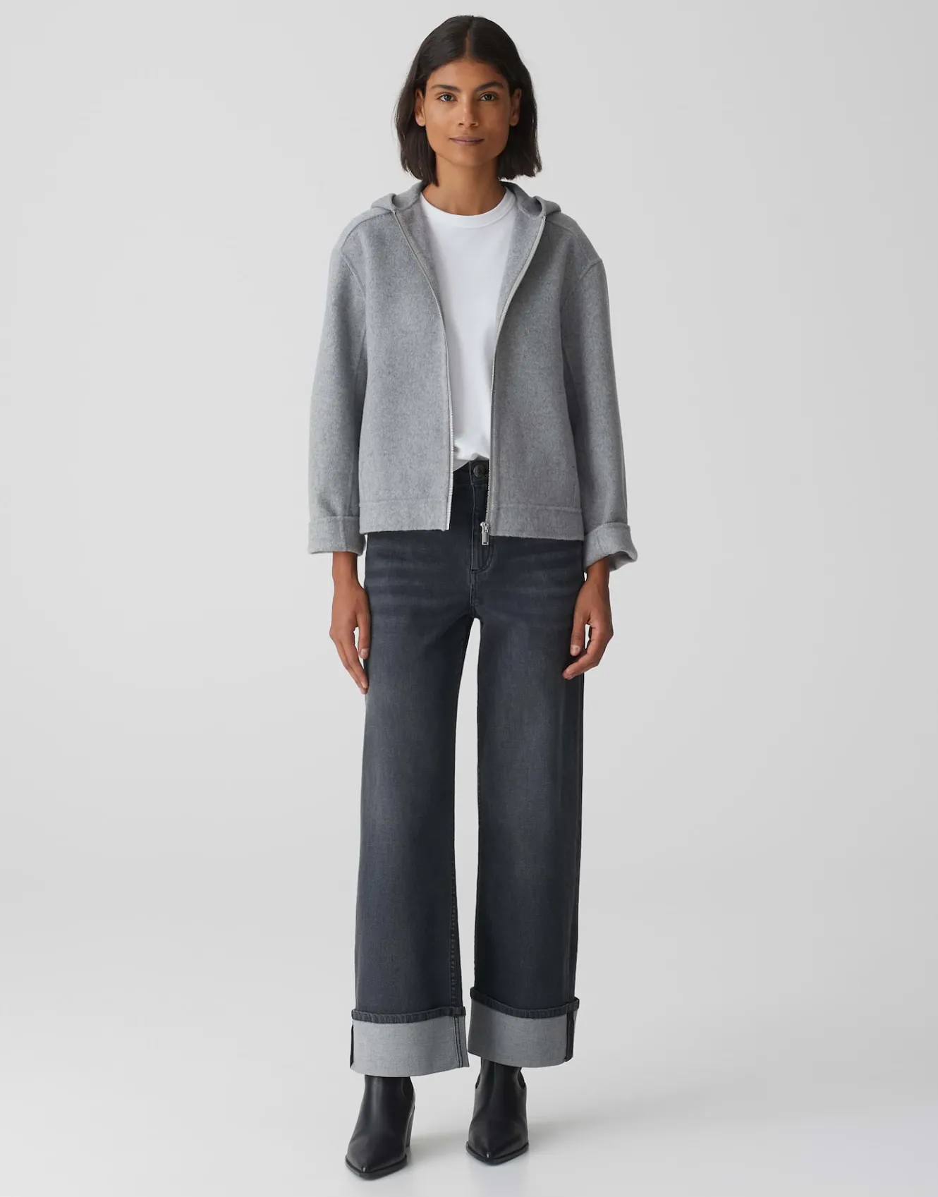 kurzjacke_jetty_grau_online_bestellen_0.webp OPUS Kurzjacke Jetty Grau Online Bestellen^Damen Jacken / Mäntel | Blazer / Westen