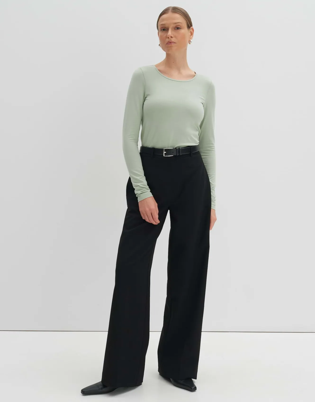 langarmshirt_kalia_grn_online_bestellen_4.webp OPUS Langarmshirt Kalia Grün Online Bestellen^Damen Basics | Shirts