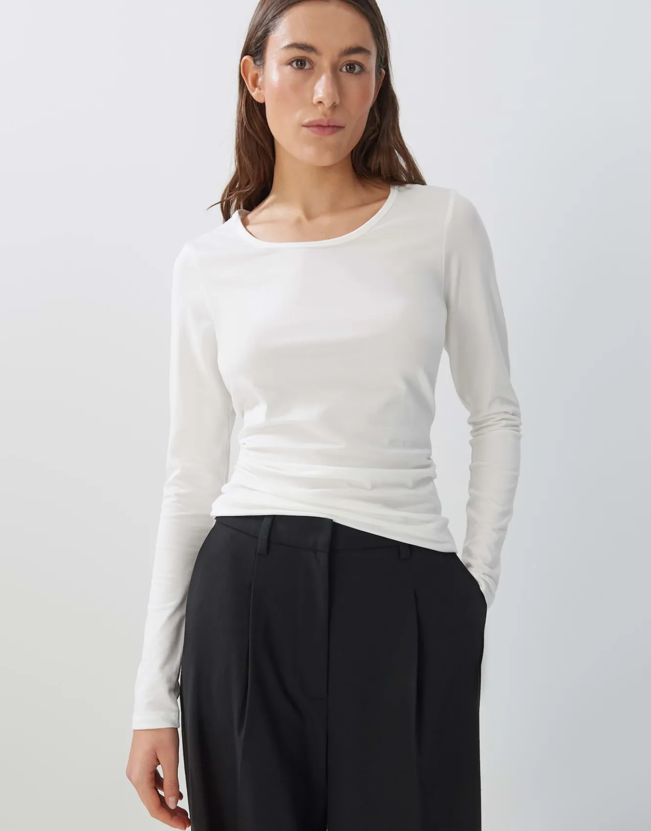 langarmshirt_kalia_wei_online_bestellen_1.webp OPUS Langarmshirt Kalia Weiß Online Bestellen^Damen Basics | Shirts