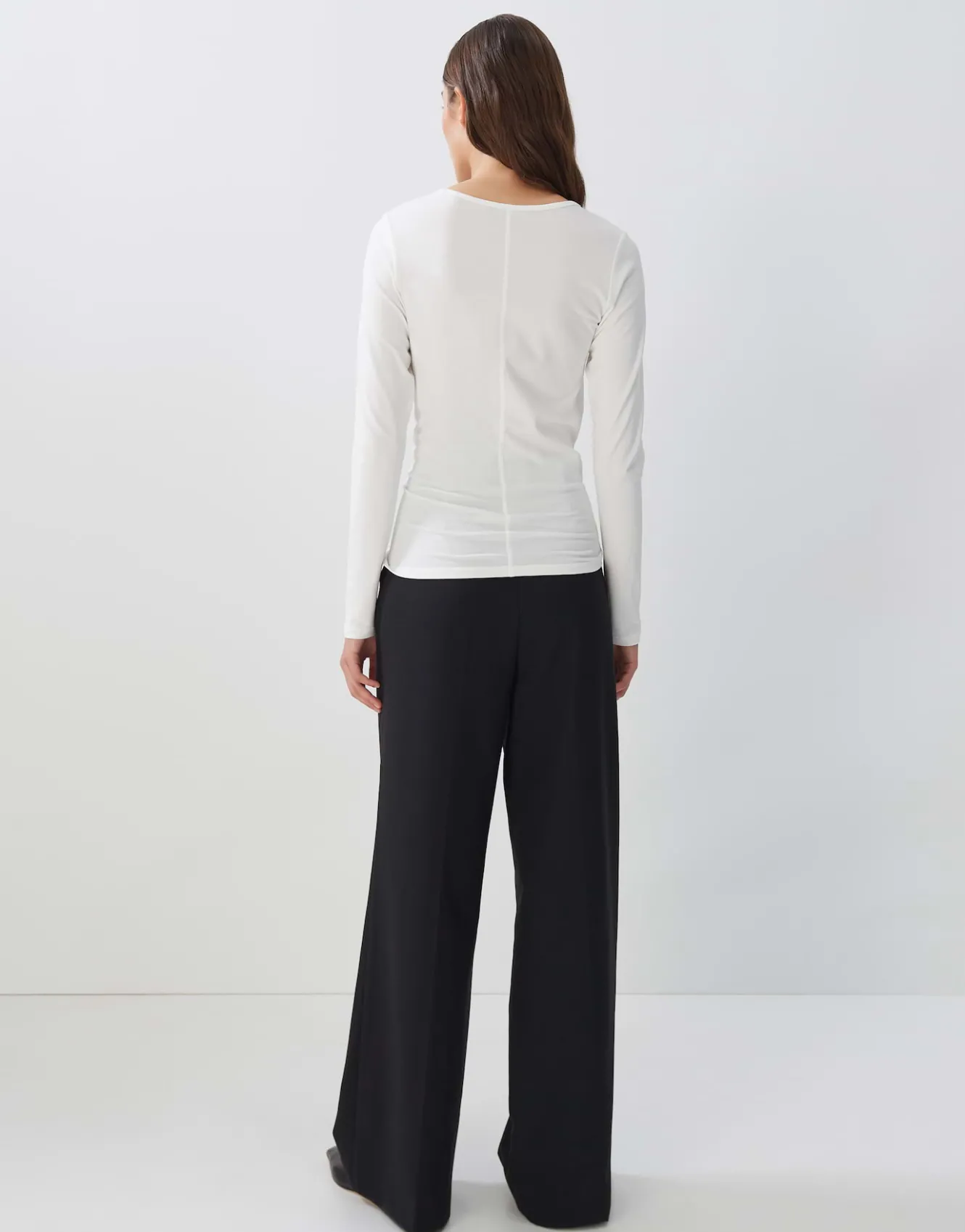 langarmshirt_kalia_wei_online_bestellen_2.webp OPUS Langarmshirt Kalia Weiß Online Bestellen^Damen Basics | Shirts