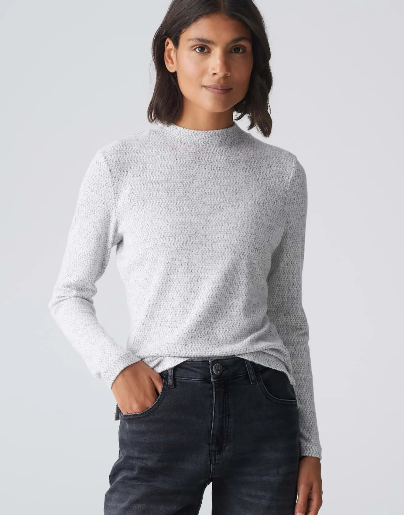 langarmshirt_snowi_grau_online_bestellen_1.webp OPUS Langarmshirt Snowi Grau Online Bestellen^Damen Shirts