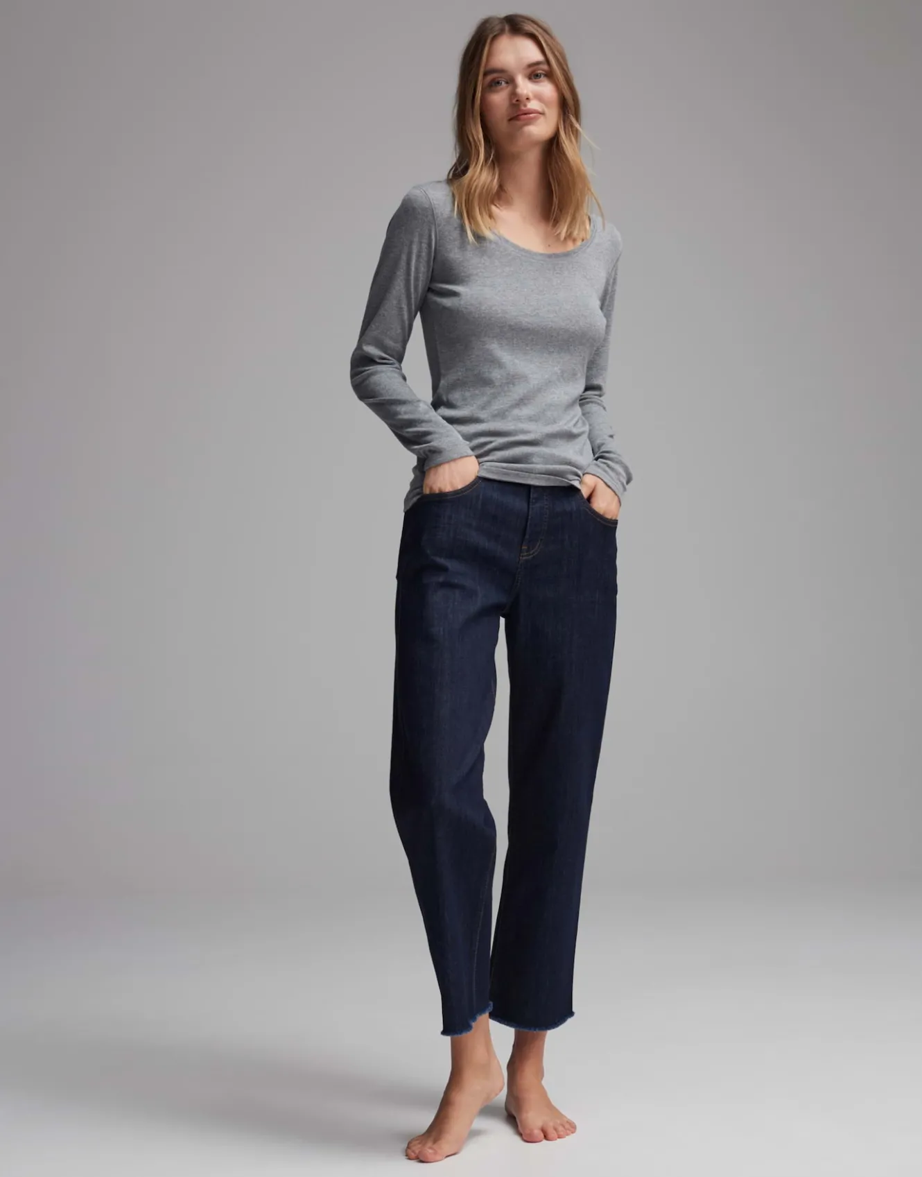 langarmshirt_sorana_grau_online_bestellen_0.webp OPUS Langarmshirt Sorana Grau Online Bestellen^Damen Basics | Shirts