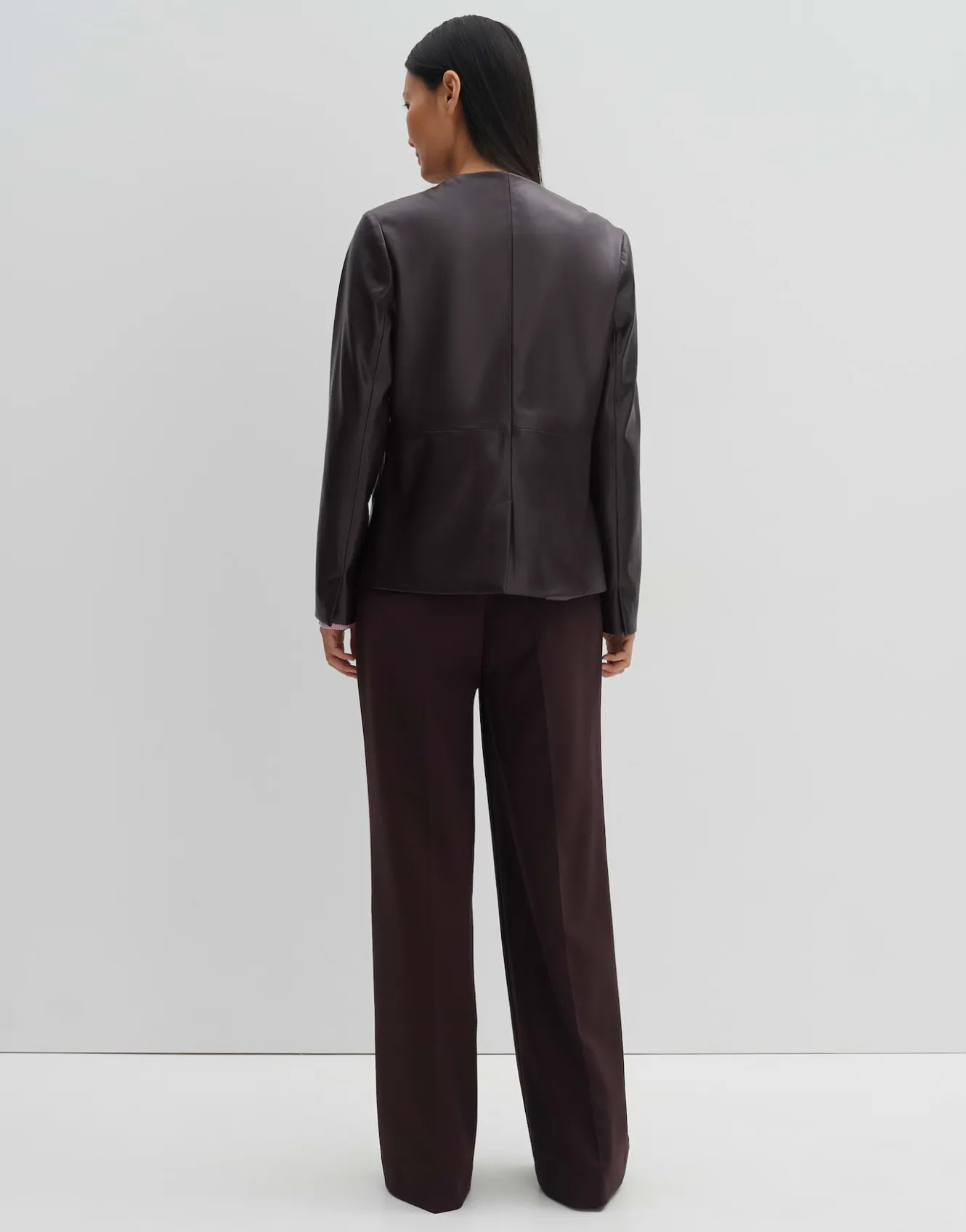 lederblazer_noebe_rot_online_bestellen_2.webp OPUS Lederblazer Noebe Rot Online Bestellen^Damen Blazer / Westen